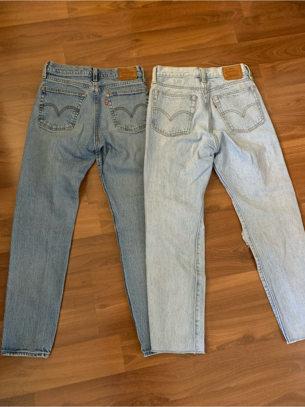 Levi's Women's Straight Leg Jeans - Medium Blue & Light Blue Duo
